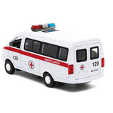 1:32 Scale Diecast Russian Metal Car with Functions Musical Pull Back