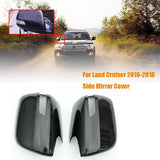 1Pair Carbon Fiber Rearview Side Mirror Decoration Cover for Toyota