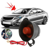 1-Way Car Alarm Vehicle System Keyless Entry Siren + 2 Remote Control