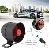 1-Way Car Alarm Vehicle System Keyless Entry Siren + 2 Remote Control