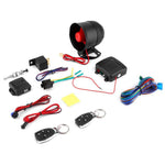 1-Way Car Alarm Vehicle System Keyless Entry Siren + 2 Remote Control