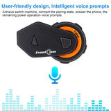 1Pc Freedconn T-Max Motorcycle Helmet Bluetooth Walkie-Talkie Orange