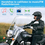 1Pc Freedconn T-Max Motorcycle Helmet Bluetooth Walkie-Talkie Orange