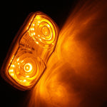 14X Trailer Marker Led Light Double Bullseye Red/Amber