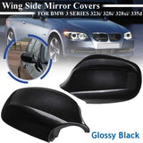 1Pair Car Rearview Mirror Cover For Bmw 3 Series E90 E91