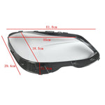 1Pair Car Clear Headlamp Lens Cover For Mercedes Benz E-Class W212