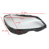 1Pair Car Clear Headlamp Lens Cover For Mercedes Benz E-Class W212