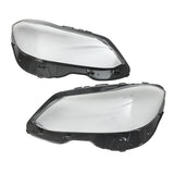 1Pair Car Clear Headlamp Lens Cover For Mercedes Benz E-Class W212