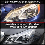 1Pair Car Clear Headlamp Lens Cover For Mercedes Benz E-Class W212