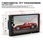 2 Din Car MP5 Player Bluetooth 7 Inch LCD Support Rear View Camera