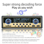 1 DIN Car MP3 Player Bluetooth Radio 2 USB AUX Input 12V Gold