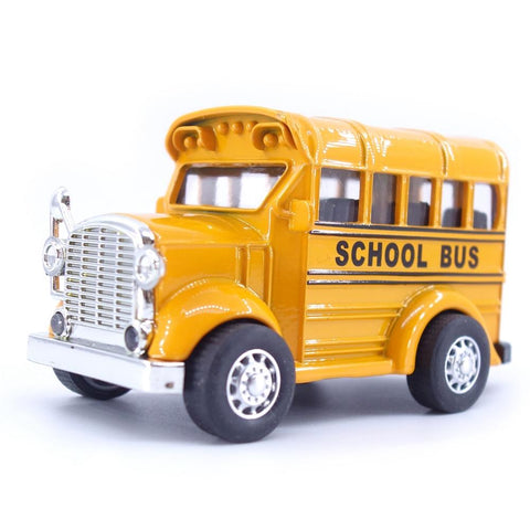 1:38 School Bus Pull Back Diecast Model Toy Car Vehicle Toys