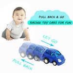 12Pack Pull Back Vehicles Mini Diecast Toy Set for Toddlers & Kids