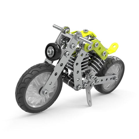 158PCS DIY Motorcycle Building Blocks Set Kids Motorcycle Model Kit