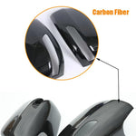 1Pair Carbon Fiber Rearview Side Mirror Decoration Cover for Toyota